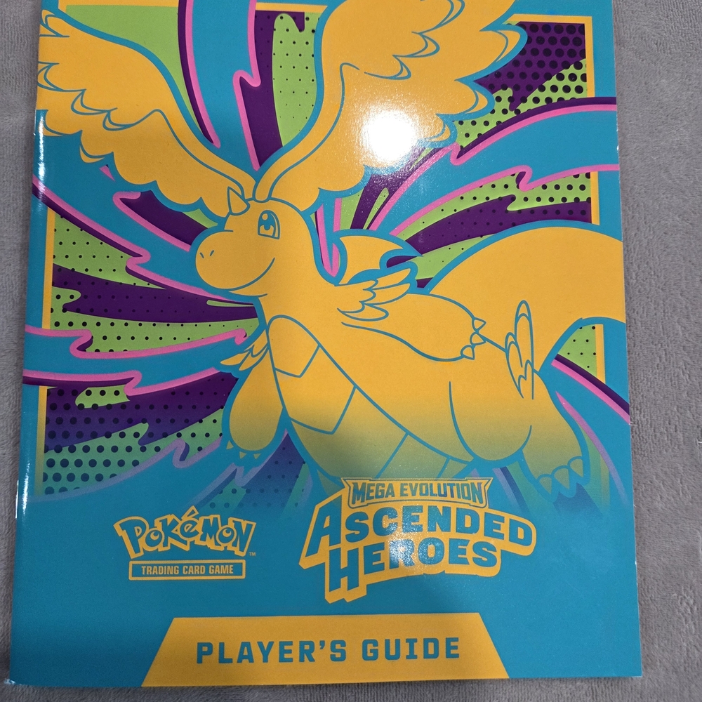 Mega Evolution Ascended Heroes Player’s Guide Book Pokemon ETB Elite Trainer Box